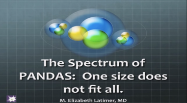 DR. BETH LATIMER PANDAS – One SIze Does Not Fit All